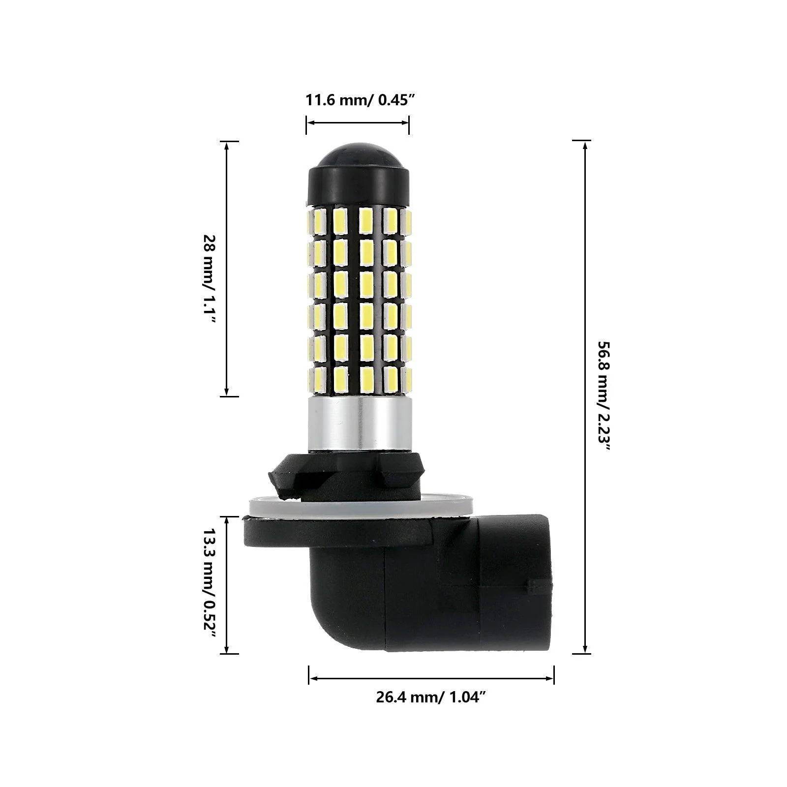 881 886 889 894 896 898 LED Fog Light/DRL Bulbs 6W 2000ML 6500K White | 2 Bulbs - Image 8