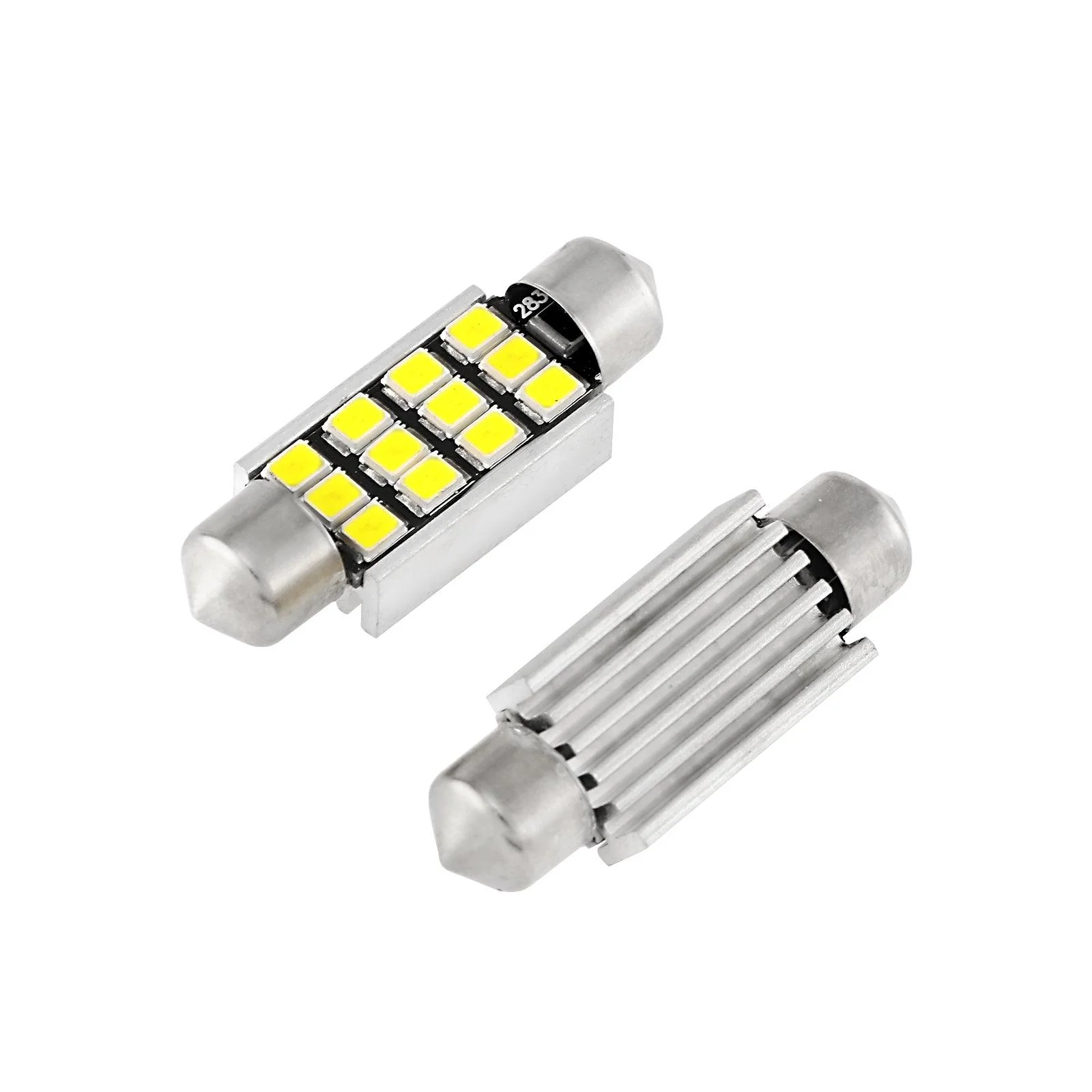 39MM DE3174 1.54" Festoon LED Interior/Dome/Map/License Plate Light Bulbs 2.7W 400LM 6500K White | 2 Bulbs - Image 4