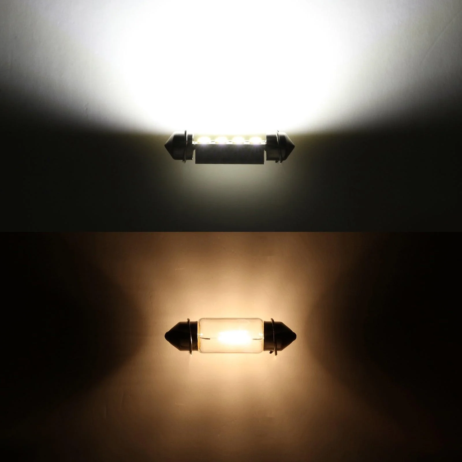 39MM DE3174 1.54" Festoon LED Interior/Dome/Map/License Plate Light Bulbs 2.7W 400LM 6500K White | 2 Bulbs - Image 6