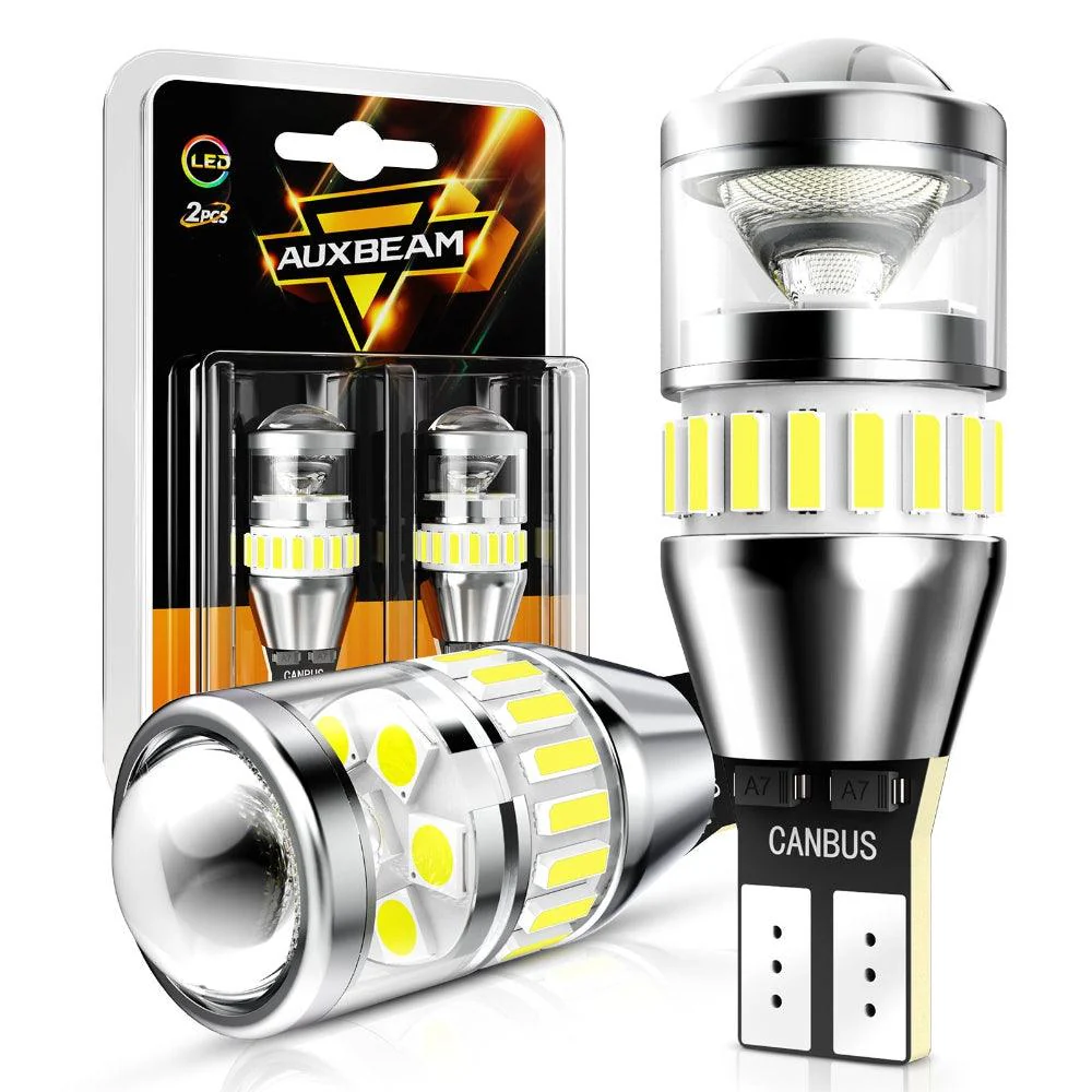 912 921 T15 W16W LED Backup/Brake/Tail Light Bulbs 10W 4000ML 6500K White B1 Series | 2 Bulbs - Image 9