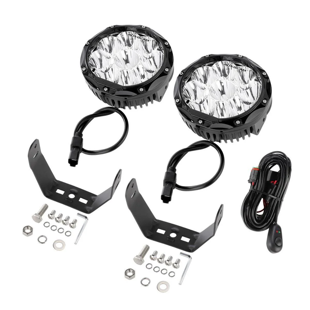 (2pcs/set) 7 Inch 90W Round Spot Beam Offroad LED Driving Lights w/ SAE Compliant+Amber/Black Covers(Optional) - Image 19