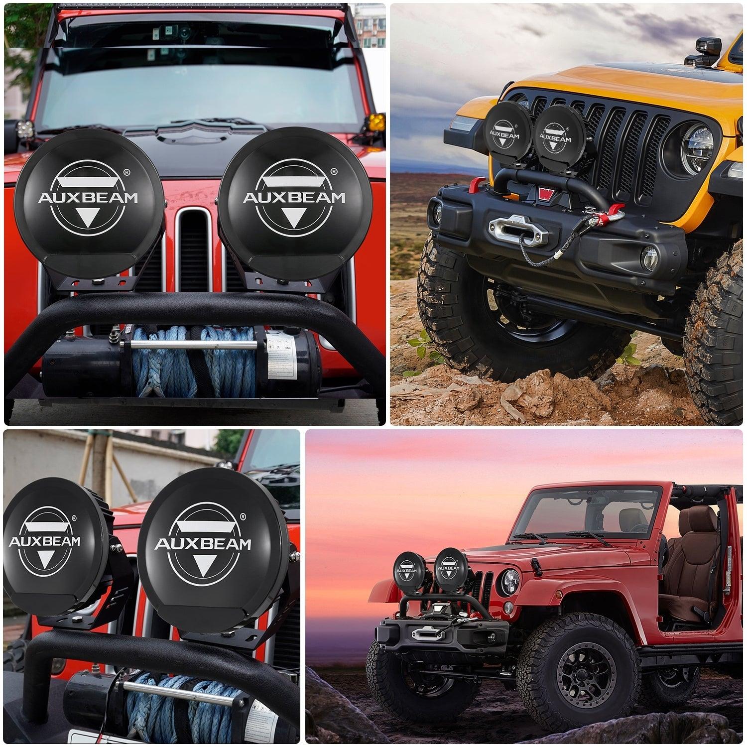 (2pcs/set) 7 Inch 90W Round Spot Beam Offroad LED Driving Lights w/ SAE Compliant+Amber/Black Covers(Optional) - Image 22