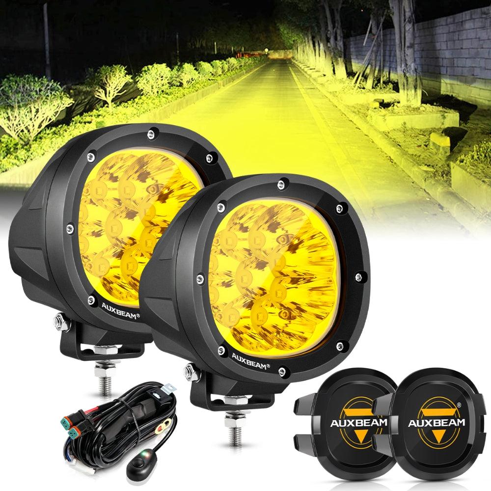 P4 Series | 4 Inch 90W Round LED Driving Lights Spot Amber Pod Lights - Image 17