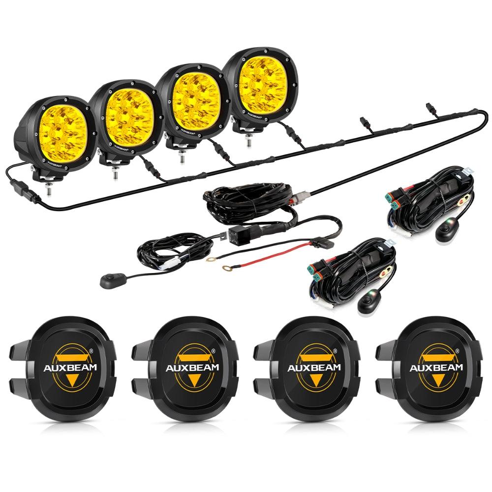 P4 Series | 4 Inch 90W Round LED Driving Lights Spot Amber Pod Lights - Image 20