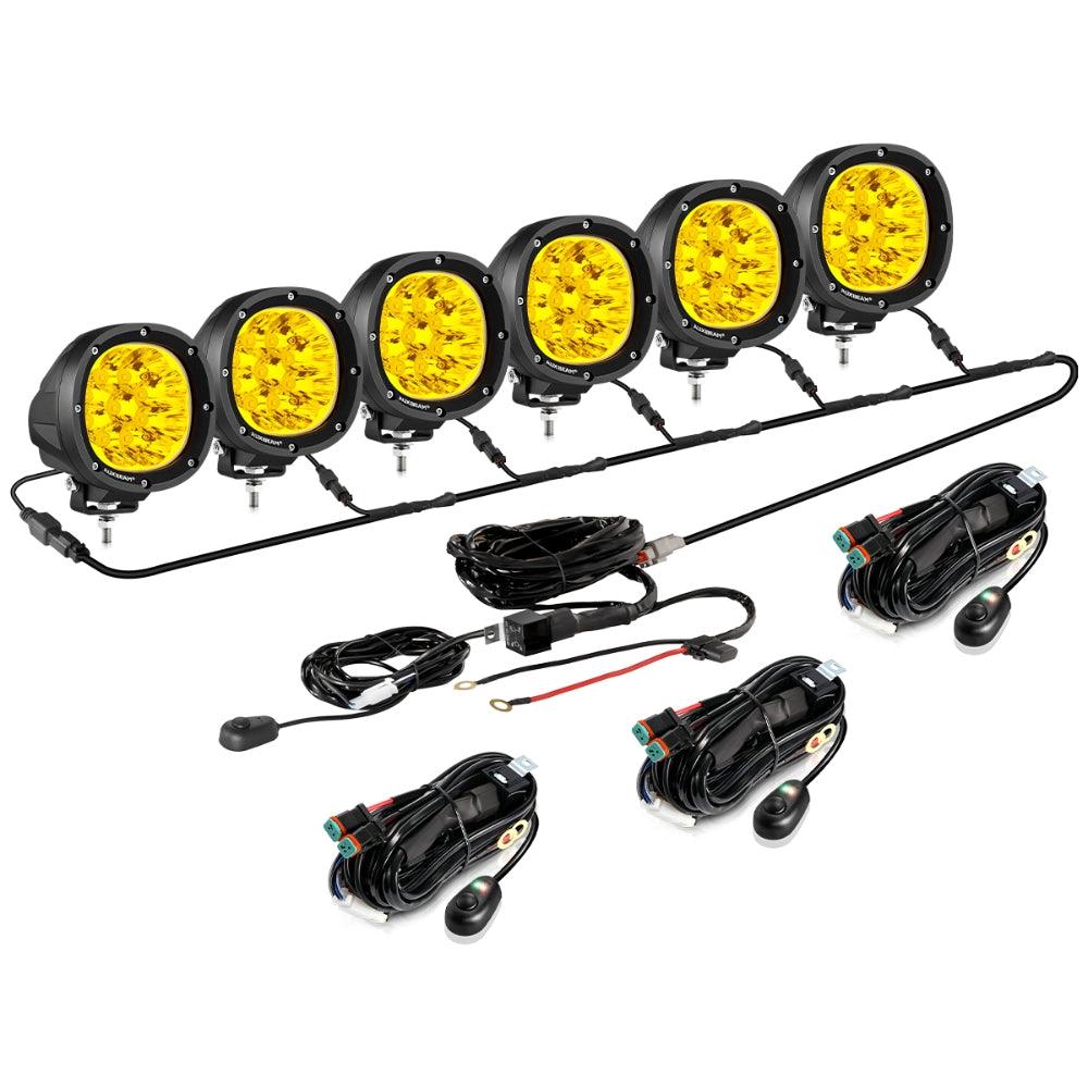 P4 Series | 4 Inch 90W Round LED Driving Lights Spot Amber Pod Lights - Image 21