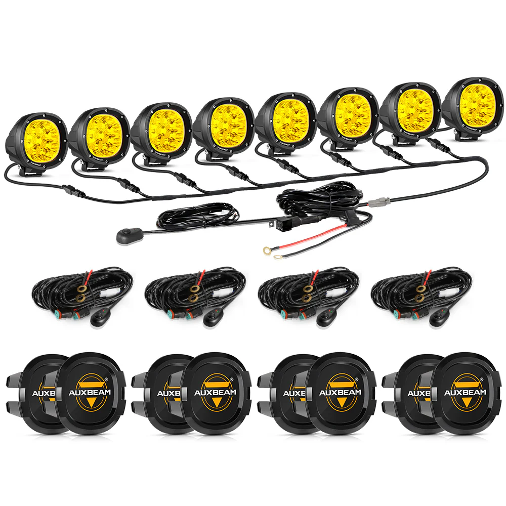 P4 Series | 4 Inch 90W Round LED Driving Lights Spot Amber Pod Lights - Image 22