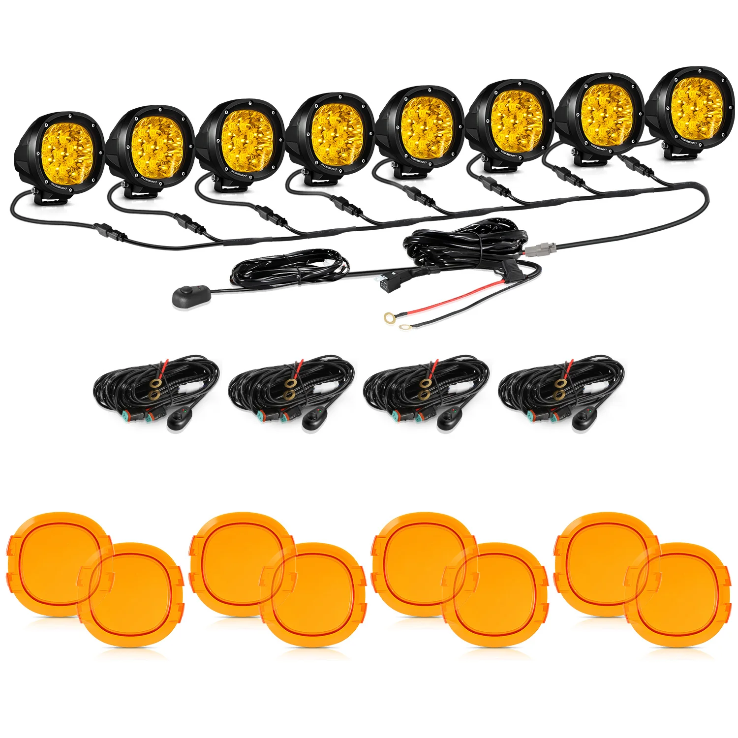 P4 Series | 4 Inch 90W Round LED Driving Lights Spot Amber Pod Lights - Image 27