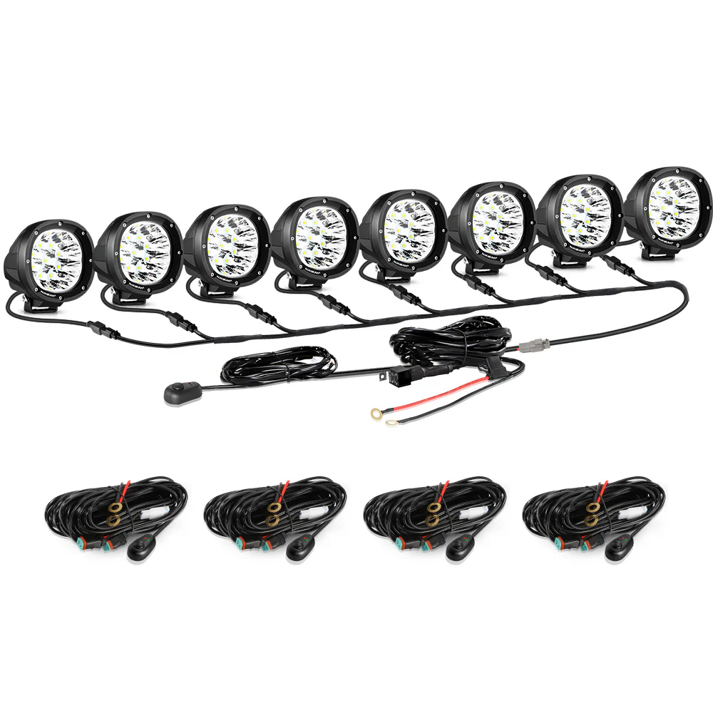 P4 Series | 4 Inch 90W Round LED Driving Lights Spot White Pod Lights - Image 23