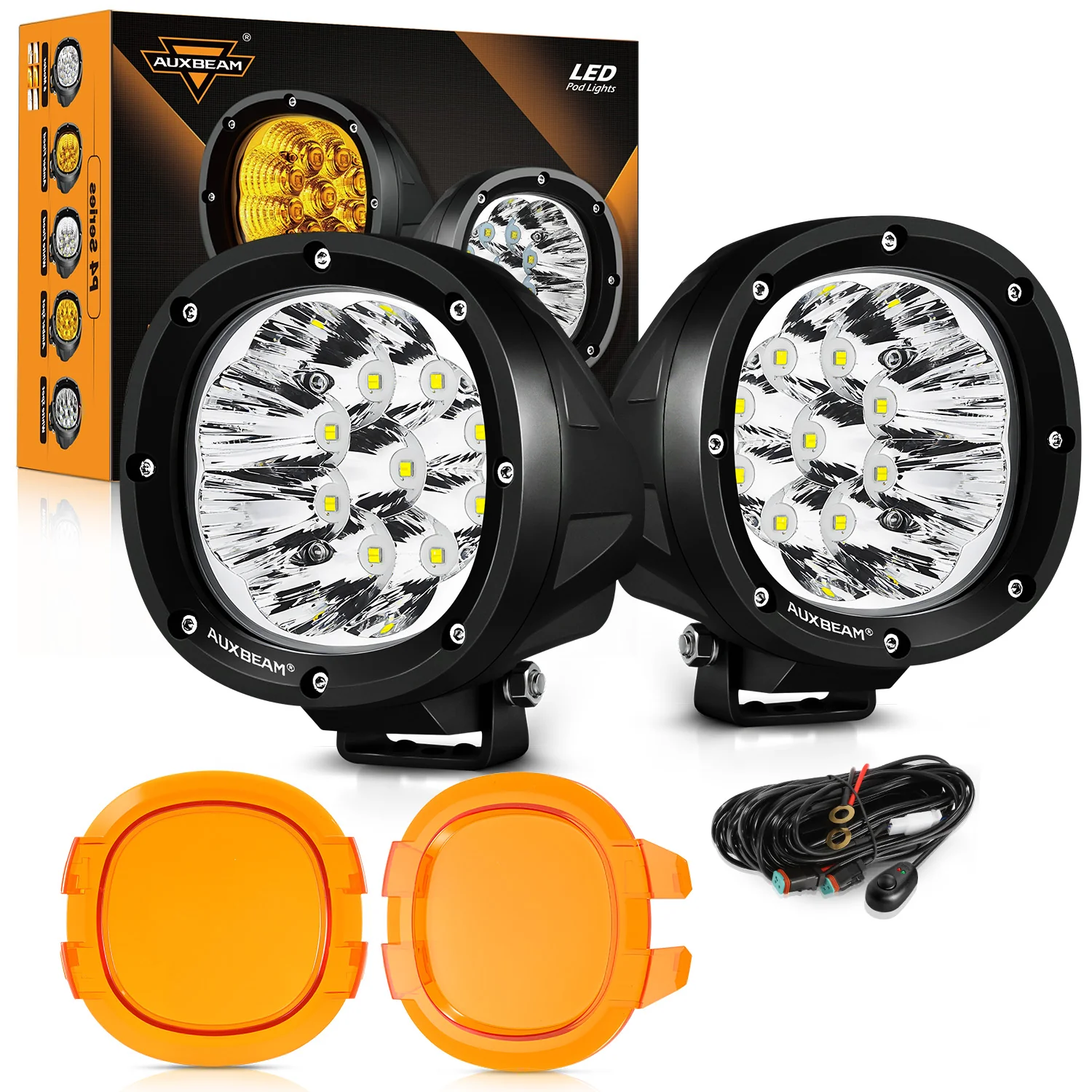 P4 Series | 4 Inch 90W Round LED Driving Lights Spot White Pod Lights - Image 24