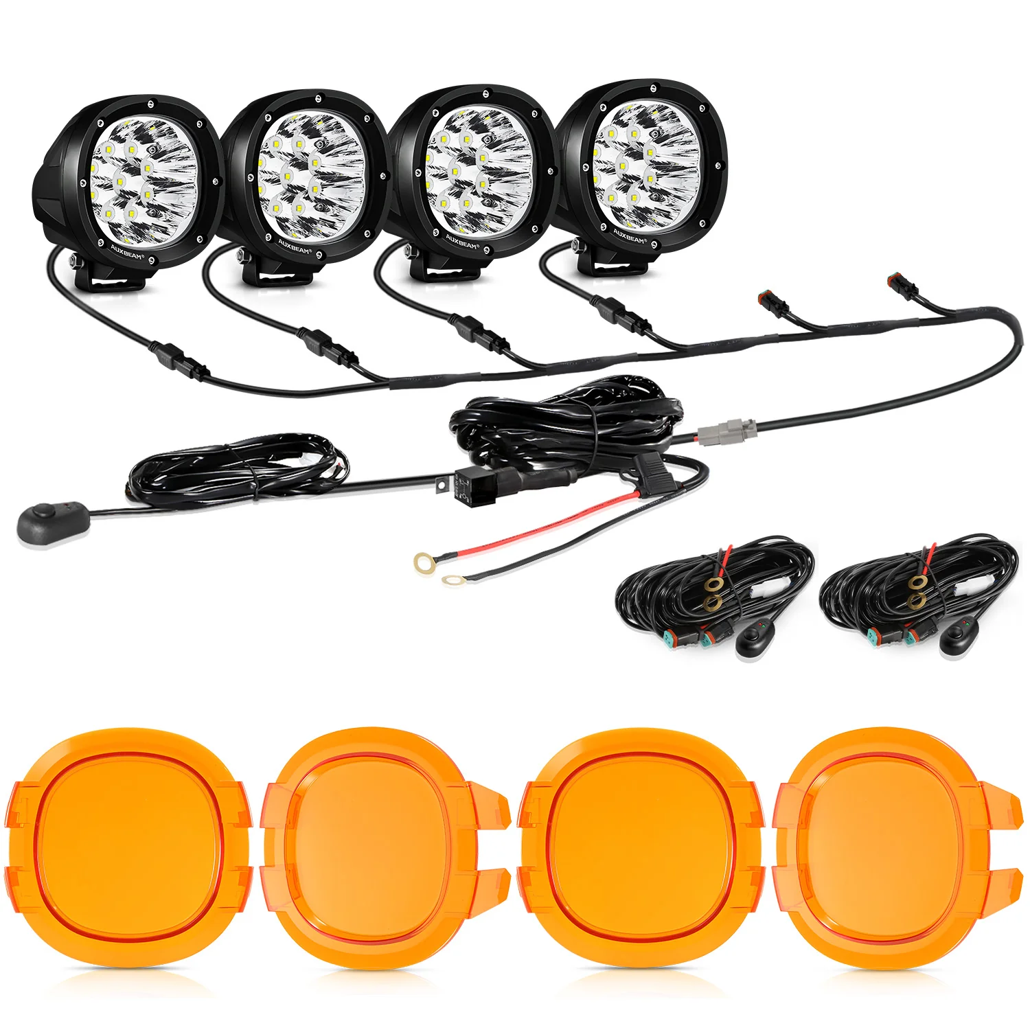 P4 Series | 4 Inch 90W Round LED Driving Lights Spot White Pod Lights - Image 25