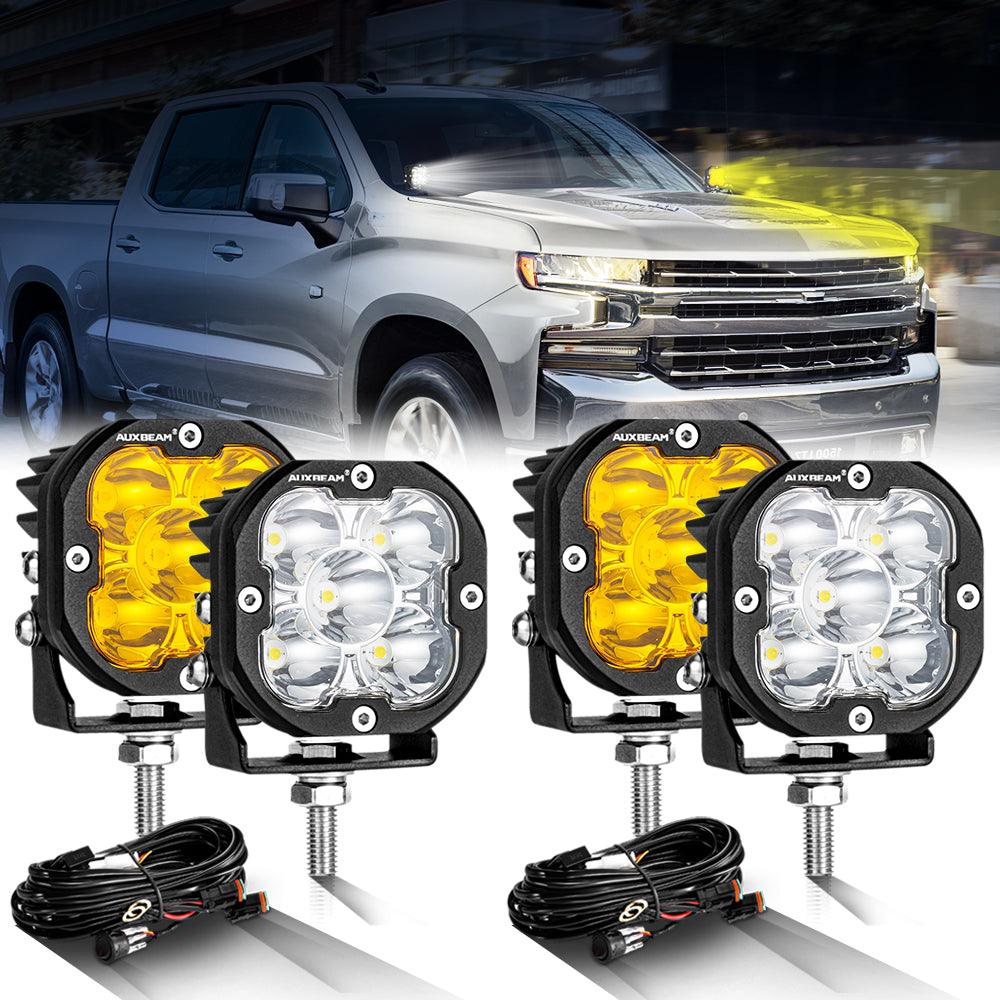 XP-ULTRA Series 3 Inch 80W 9600LM LED Pods Lights White&Amber - Image 24
