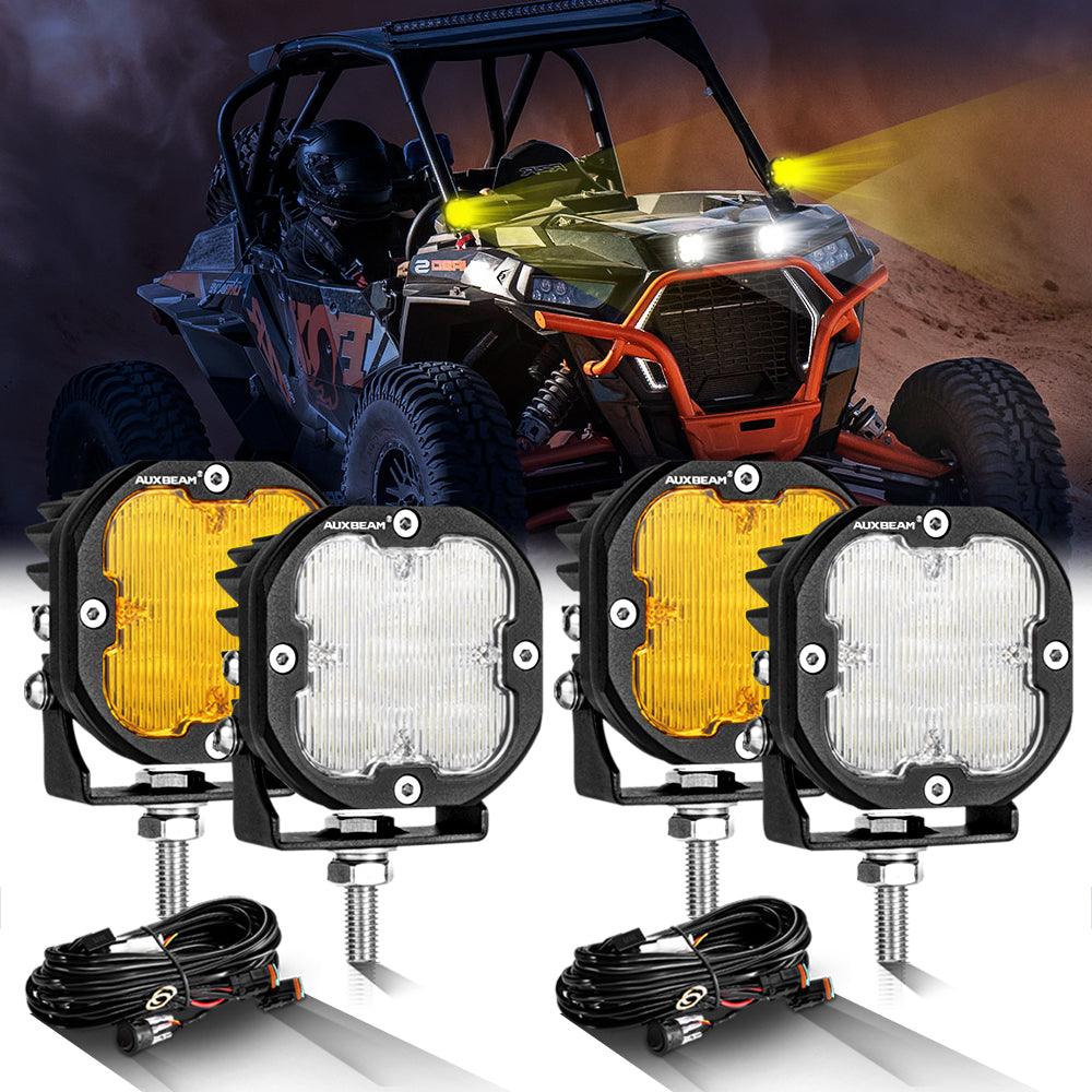 XP-ULTRA Series 3 Inch 80W 9600LM LED Pods Lights White&Amber - Image 26