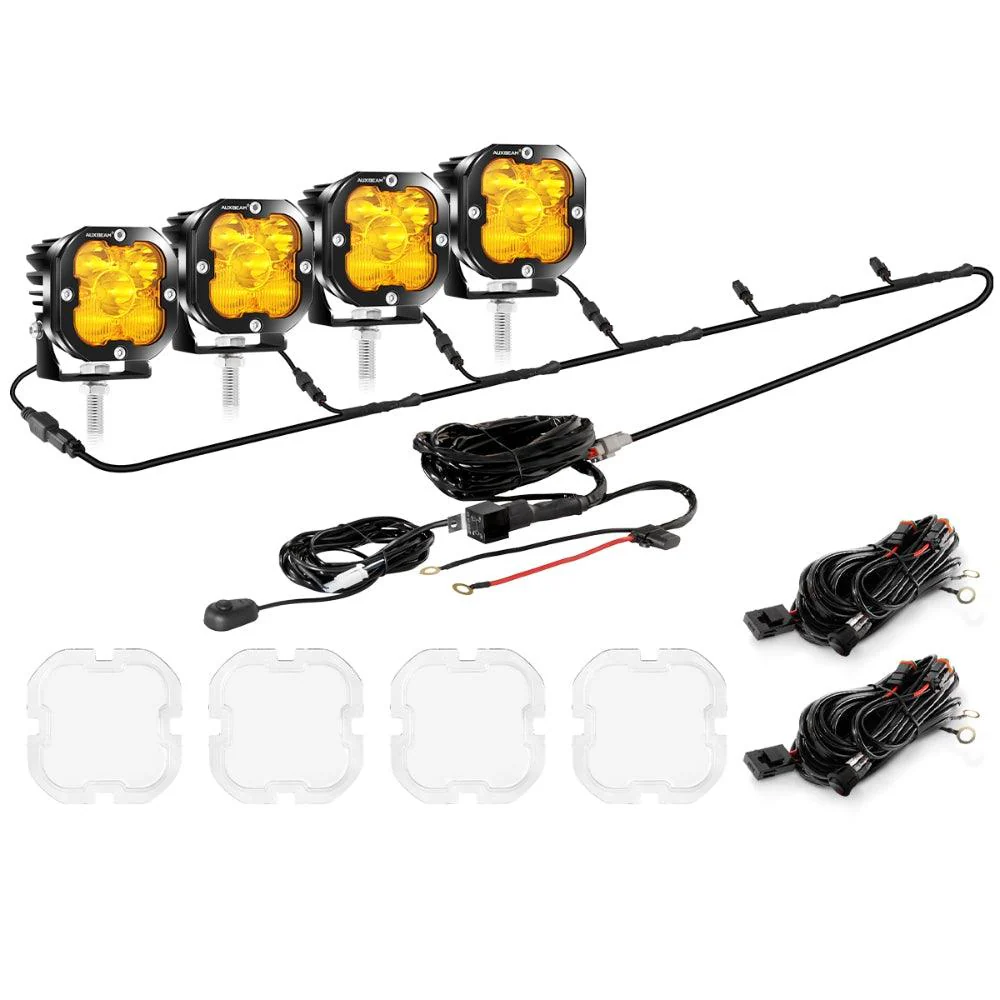 XP-ULTRA Series 3 Inch 80W 9600LM LED Pods Lights White&Amber - Image 45