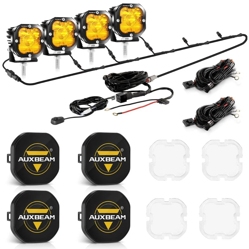 XP-ULTRA Series 3 Inch 80W 9600LM LED Pods Lights White&Amber - Image 48