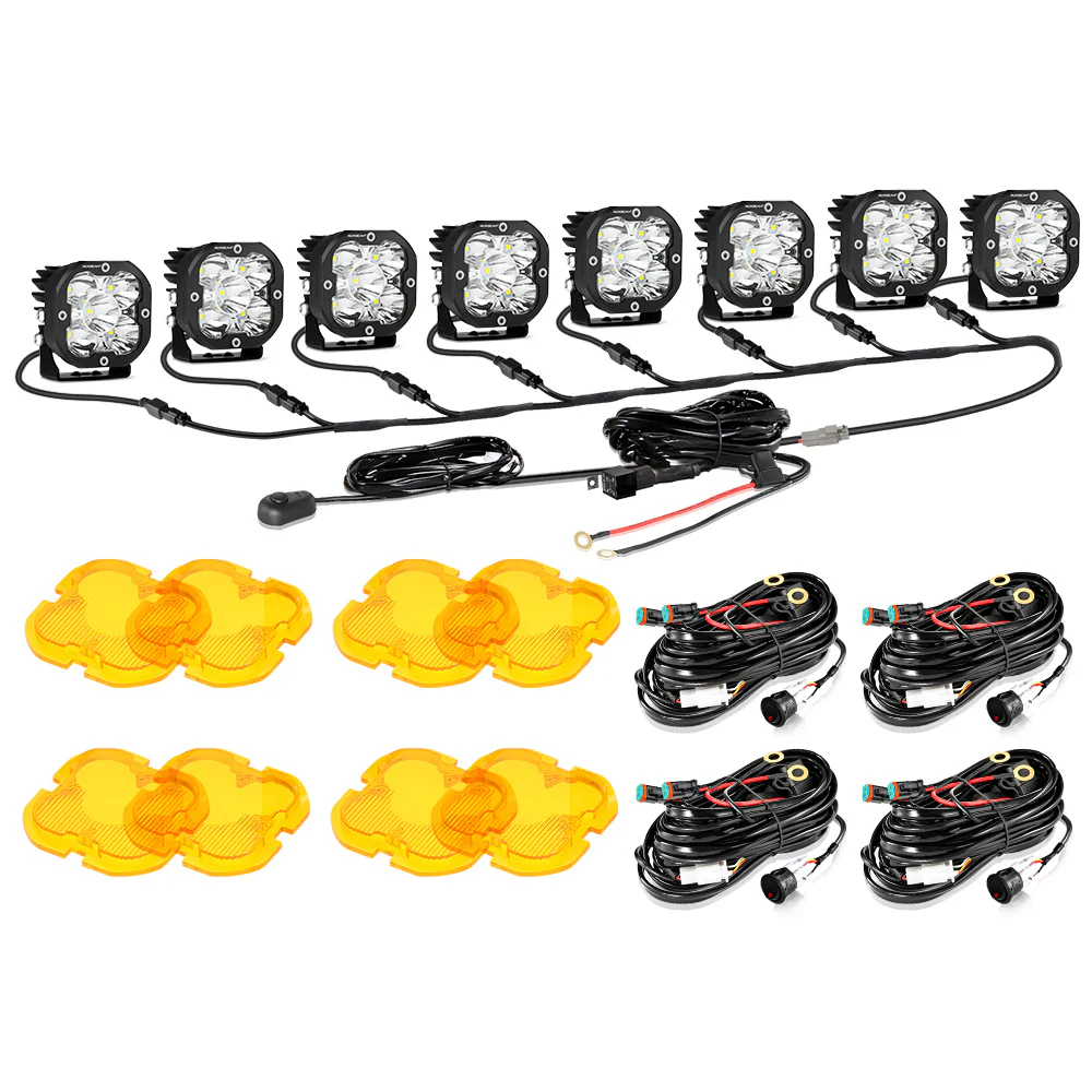 XP-ULTRA Series 3 Inch 80W 9600LM LED Pods Lights White&Amber - Image 49