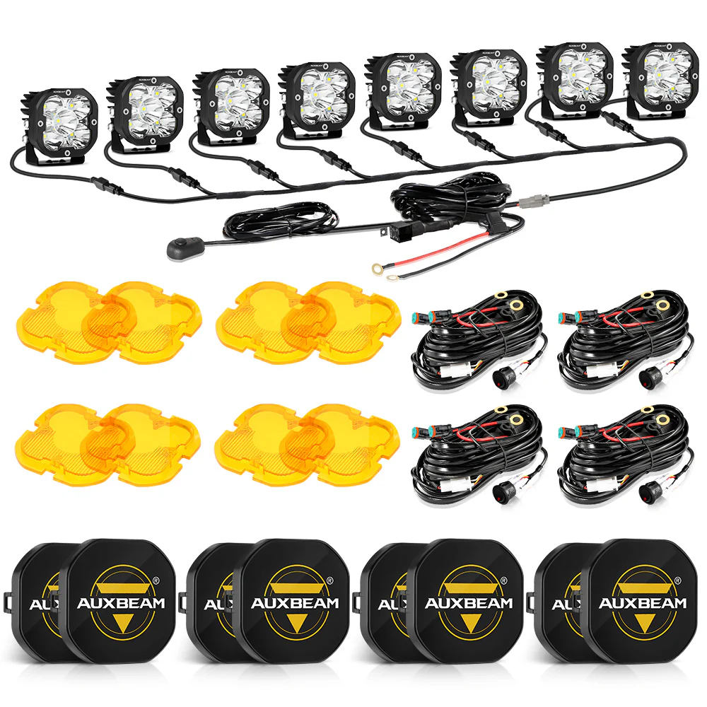 XP-ULTRA Series 3 Inch 80W 9600LM LED Pods Lights White&Amber - Image 50