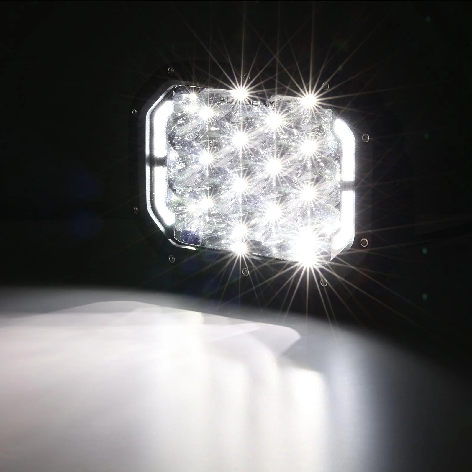 7x5 Inch Rectangle LED Pods White Spot Driving Lights with DRL - Image 9