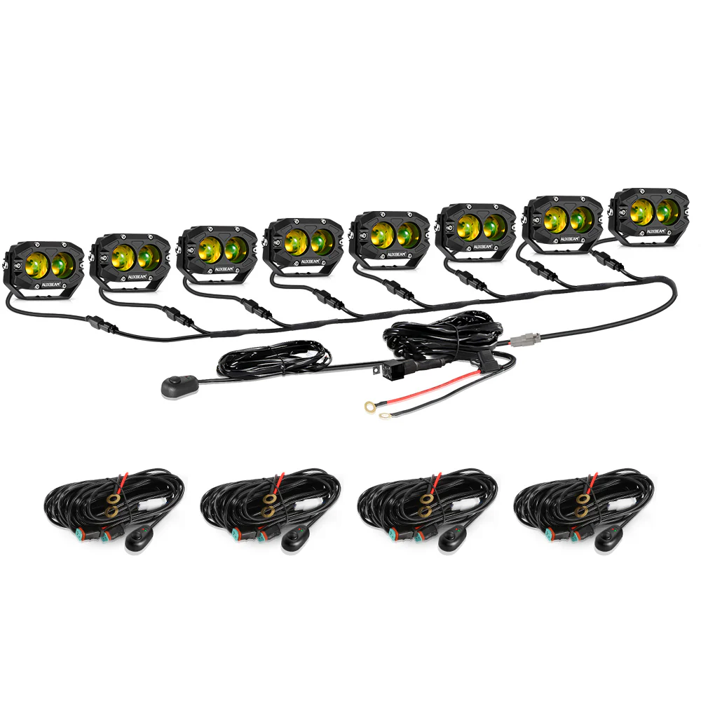 R4 Series | 4 Inch 60W LED Pods Amber Spot Driving Light - Image 15