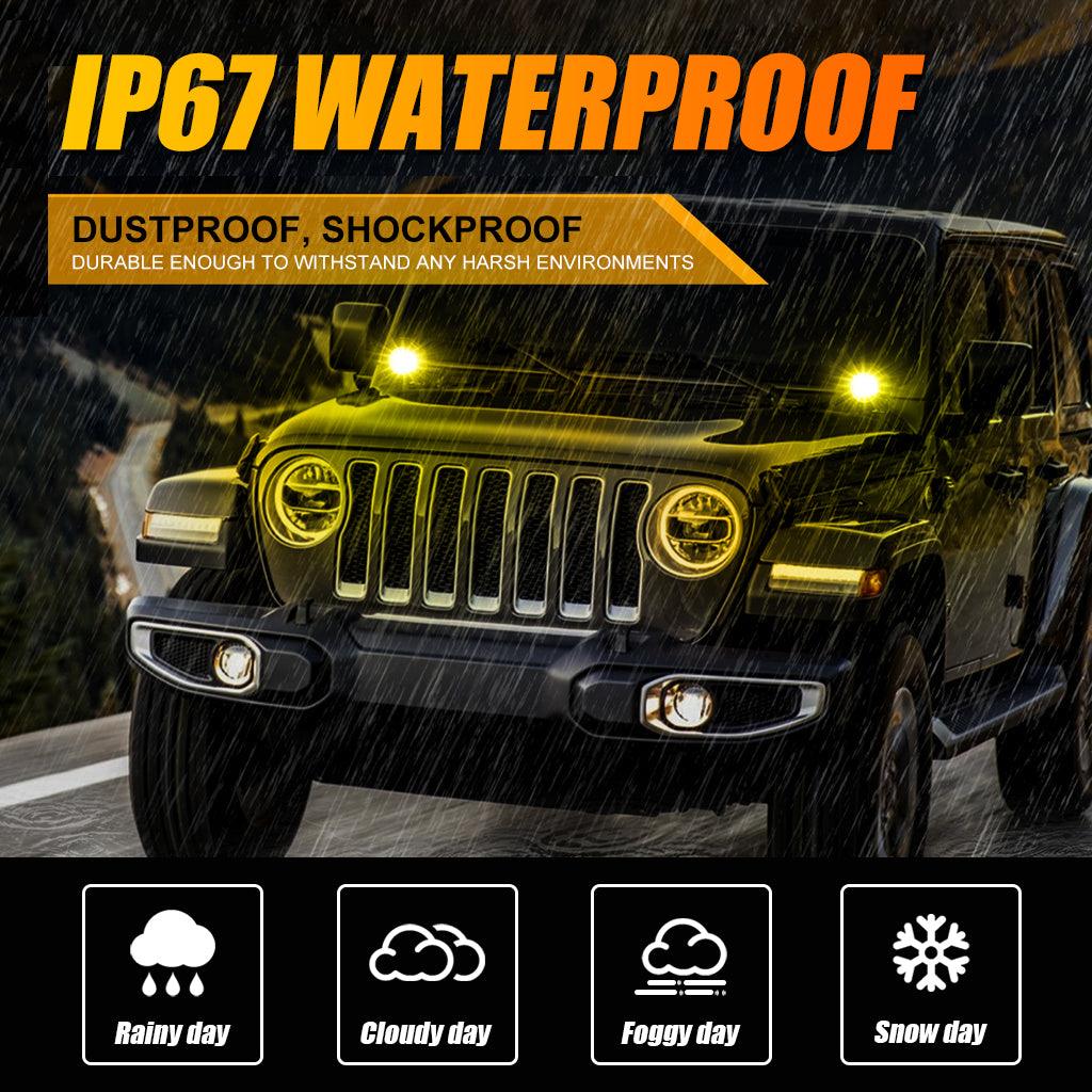 R4 Series | 4 Inch 60W LED Pods Amber Spot Driving Light - Image 7