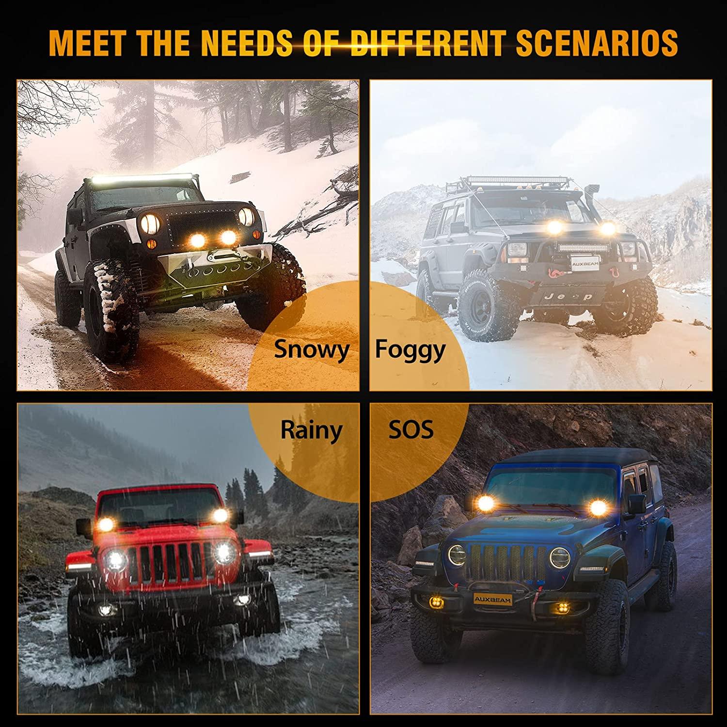 P4 Series | 4 Inch 90W 9000LM 6 Modes LED Pods Driving Lights - Image 6