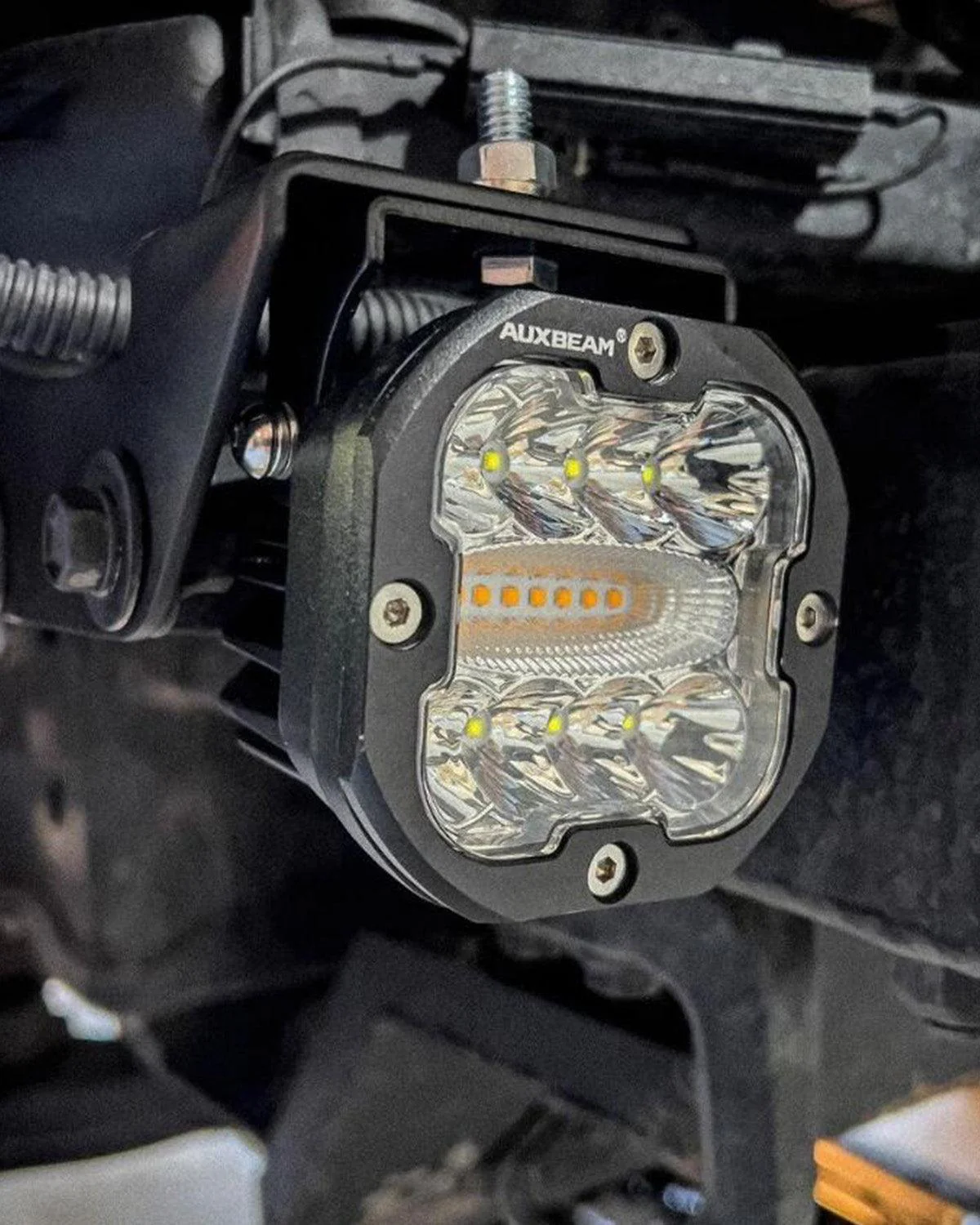 XP-ULTRA Series 3 INCH 96W 9600LM LED PODS 6 MODES WHITE AMBER FLASHING LED DRIVING LIGHTS - Image 5