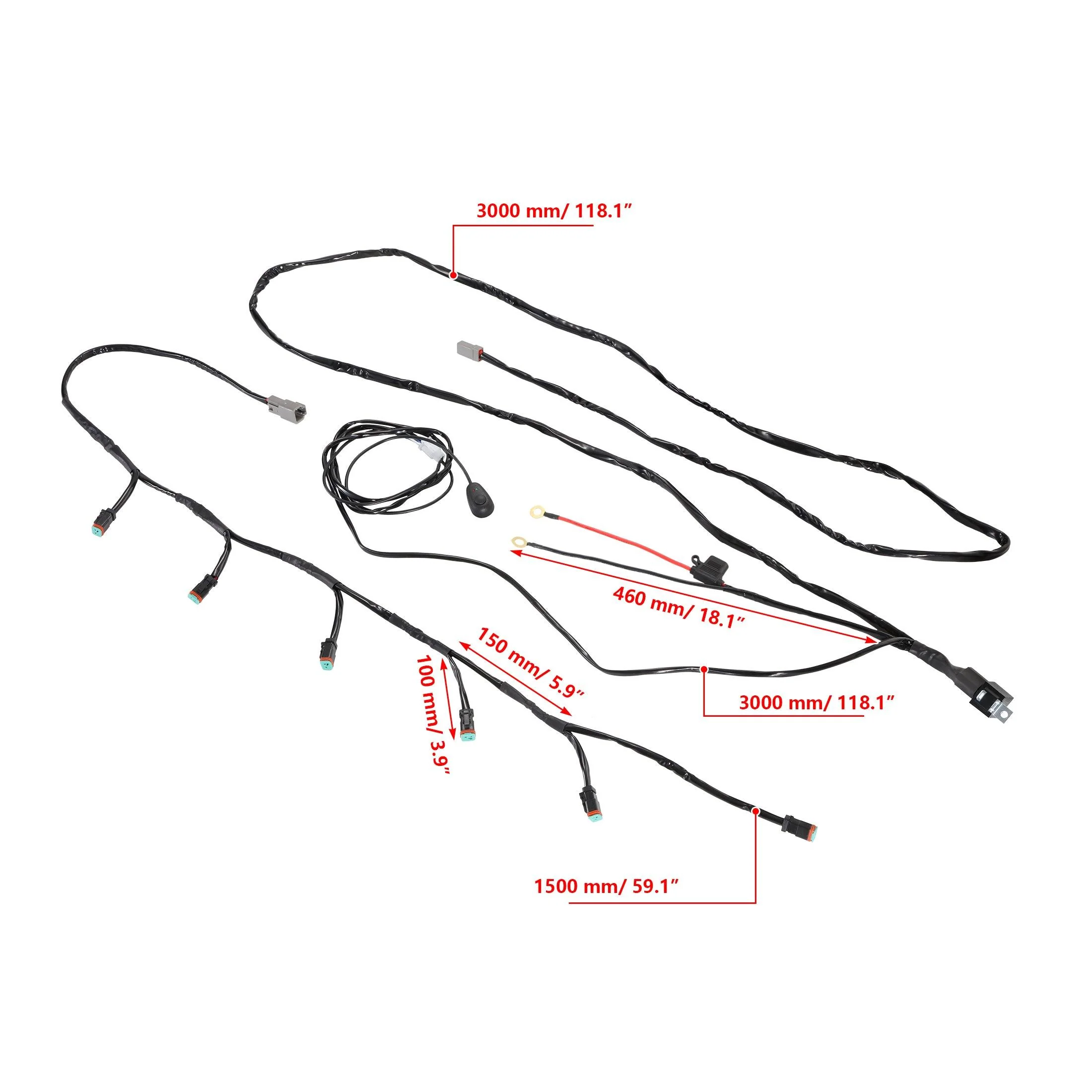 P4 Series | 4 Inch 90W 9000LM Round LED Driving Lights Flood White Pod Lights - Image 11