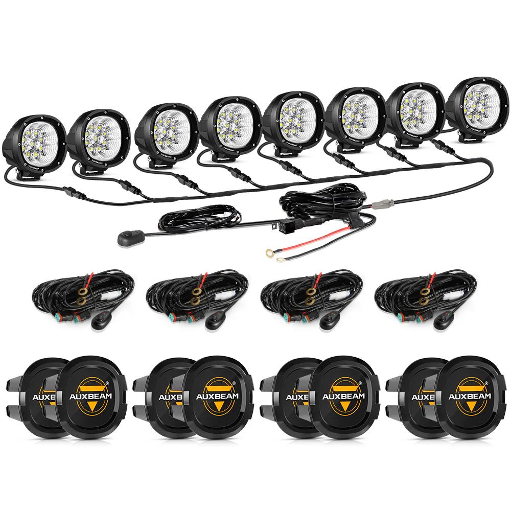 P4 Series | 4 Inch 90W 9000LM Round LED Driving Lights Flood White Pod Lights - Image 21