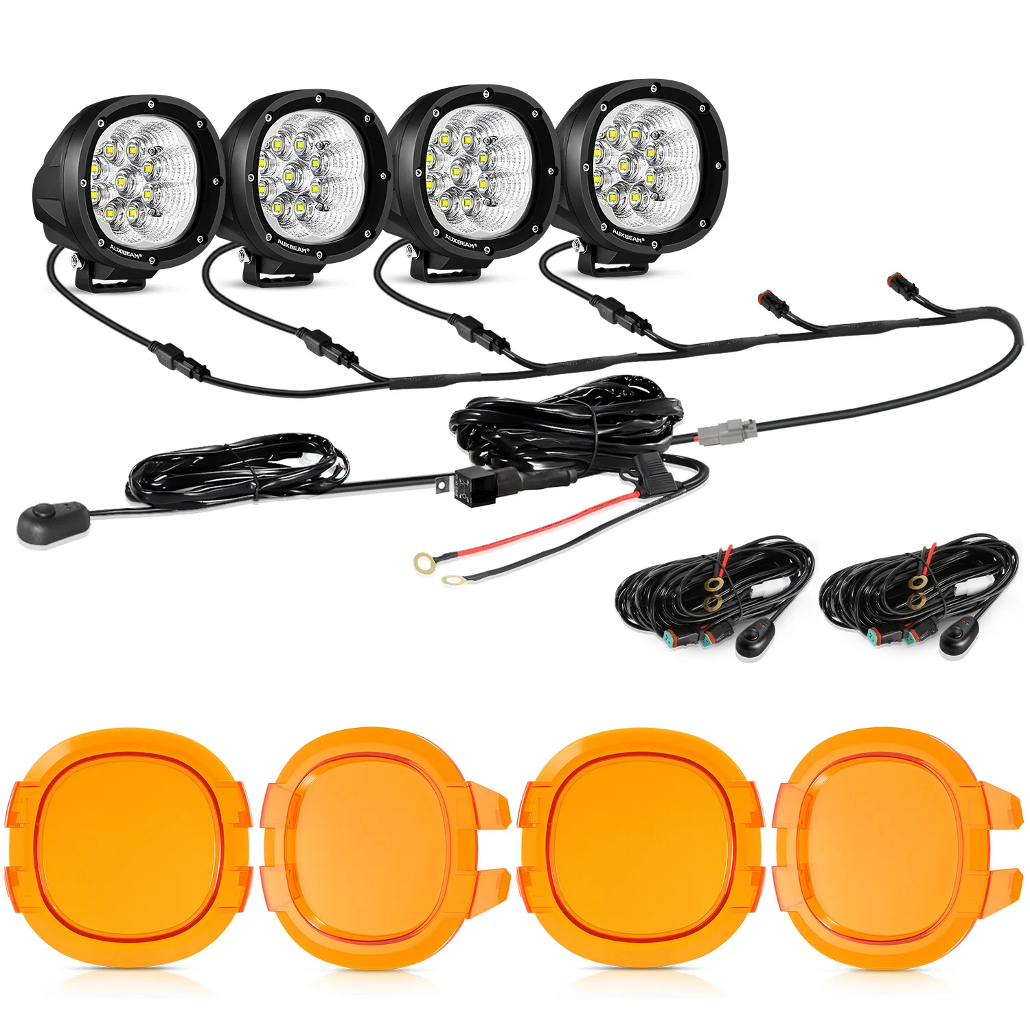 P4 Series | 4 Inch 90W 9000LM Round LED Driving Lights Flood White Pod Lights - Image 24