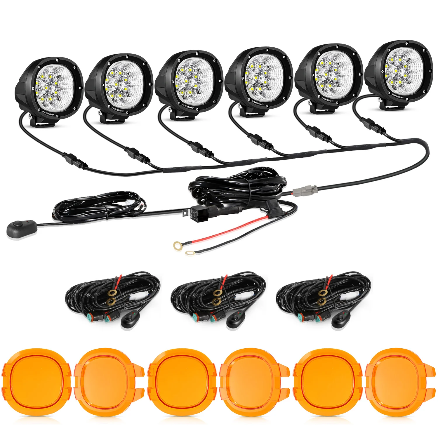 P4 Series | 4 Inch 90W 9000LM Round LED Driving Lights Flood White Pod Lights - Image 25
