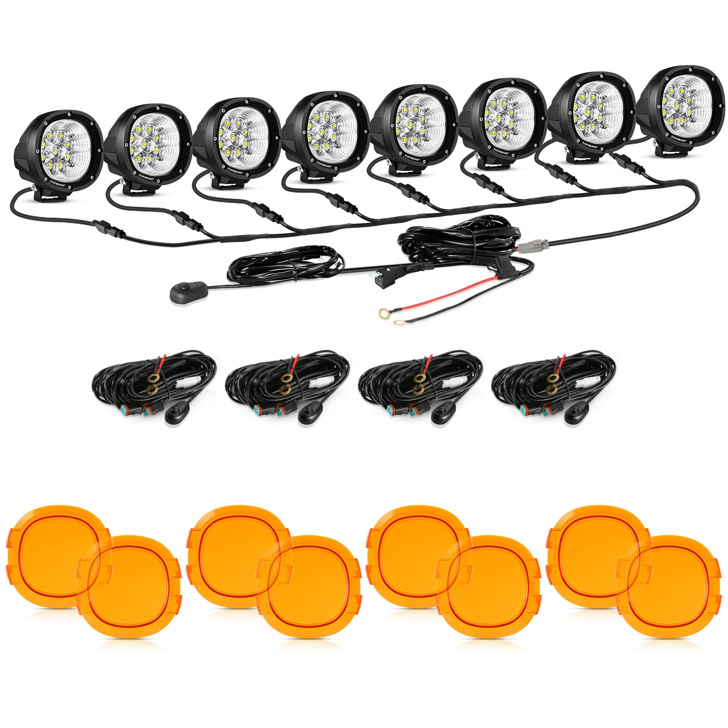 P4 Series | 4 Inch 90W 9000LM Round LED Driving Lights Flood White Pod Lights - Image 26