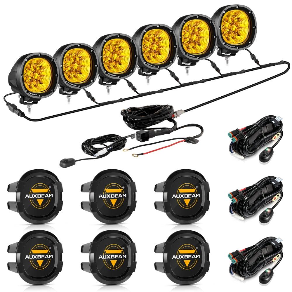 P4 Series | 4 Inch 90W 9000LM Round LED Driving Lights Flood Amber Pod Lights - Image 20