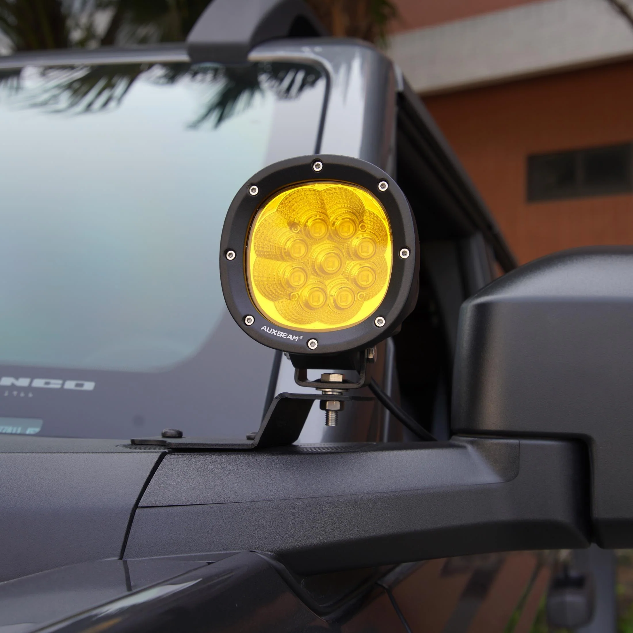 P4 Series | 4 Inch 90W 9000LM Round LED Driving Lights Flood Amber Pod Lights - Image 7