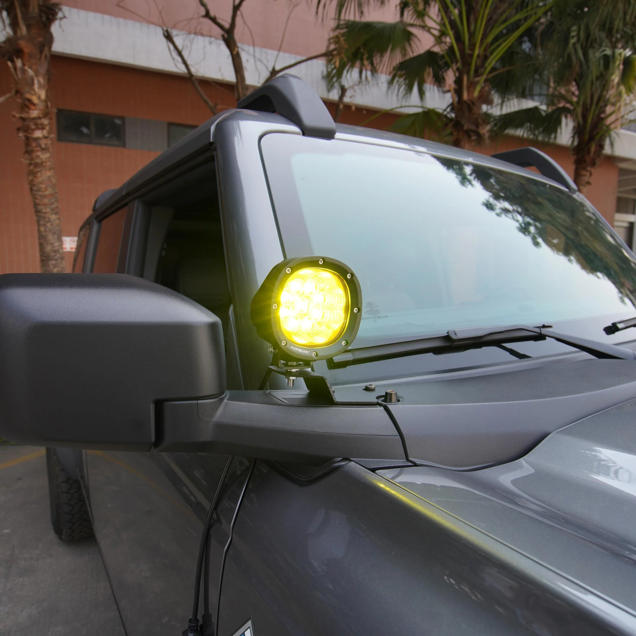 P4 Series | 4 Inch 90W 9000LM Round LED Driving Lights Flood Amber Pod Lights - Image 8