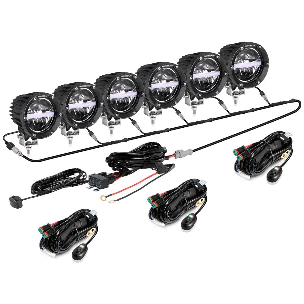 C4 Series | 4 Inch 110W 11000LM LED Pods Offroad LED Driving Lights with Amber DRL - Image 20